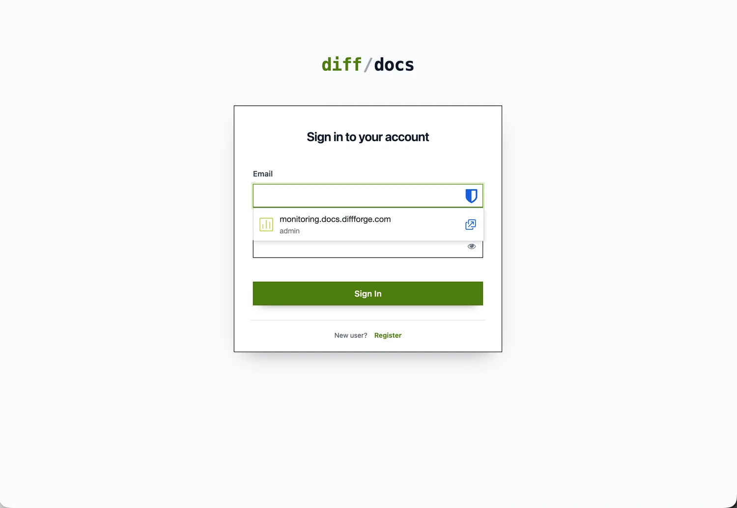 Customized Keycloak login screen for diff/docs